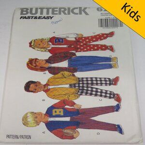 butterick 6296 kid  EASY jacket, pull on pants | also snow pants XS-LG UNCUT